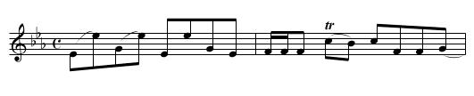Mrs. Kelso of Dankieth’s Reel - staff notation