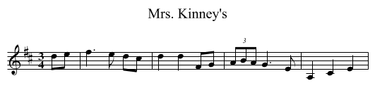 Mrs. Kinney's - staff notation