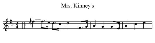 Mrs. Kinney's - staff notation