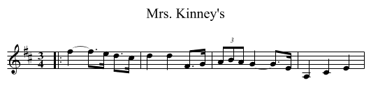 Mrs. Kinney's - staff notation