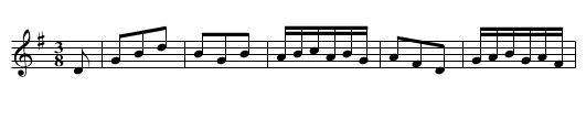 Mrs. Laird of Strickmerten’s Favorite - staff notation