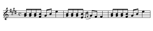 Mrs. Landle’s Delight - staff notation