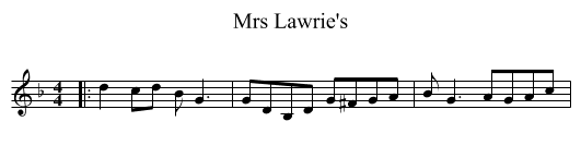 Mrs Lawrie's - staff notation