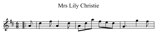 Mrs Lily Christie - staff notation
