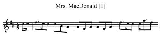 Mrs. MacDonald [1] - staff notation