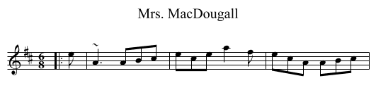 Mrs. MacDougall - staff notation