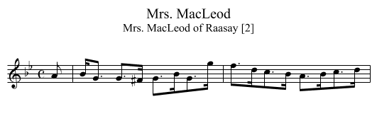 Mrs. MacLeod - staff notation