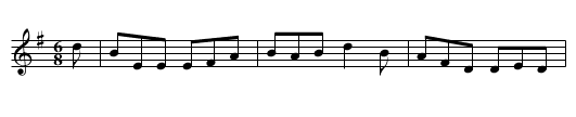Mrs. Martin's Favourite - staff notation