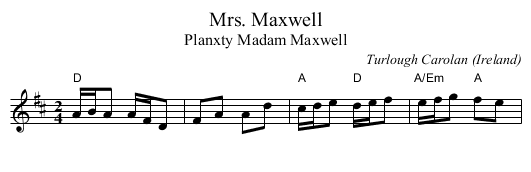 Mrs. Maxwell - staff notation