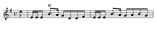 Mrs Mc DONALD OF CLANRANNALD'S REEL - staff notation