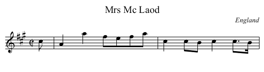 Mrs Mc Laod - staff notation