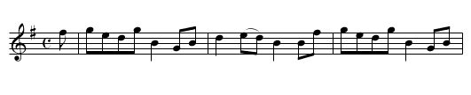 Mrs. McDonell of Lochgarry’s Reel - staff notation