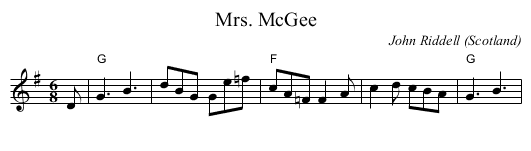 Mrs. McGee - staff notation