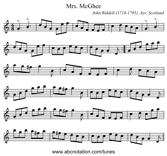 Mrs. McGhee - staff notation
