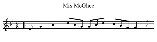 Mrs McGhee - staff notation