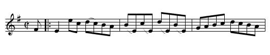 Mrs. McInroy, Lude's Reel - staff notation