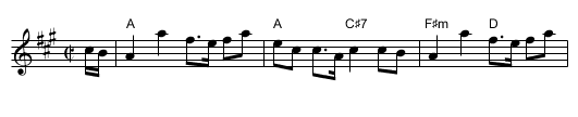 Mrs McLeod of Raasay - staff notation