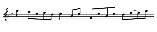 Mrs. Mony Penny's Reel - staff notation