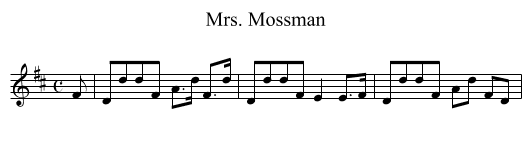 Mrs. Mossman - staff notation