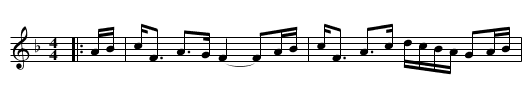 Mrs Oswald (of Auchincruive) - staff notation