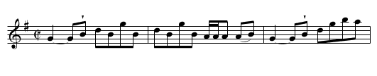 Mrs Rose's Reel -- Banff - staff notation