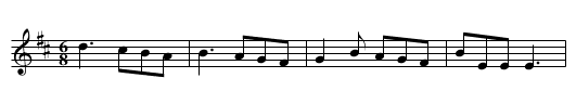 Mrs. Ross's Jig - staff notation