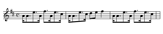 Mrs. Ross's Strathspey - staff notation
