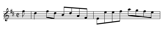 Mrs. Scott's Reel - staff notation