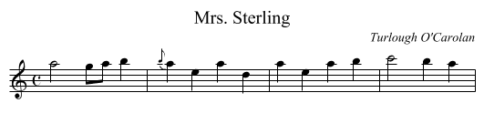 Mrs. Sterling - staff notation
