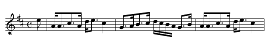 Mrs. Stewart of Grantuly's Strathspey - staff notation
