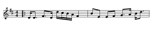Mrs Stewart's Strathspey - staff notation