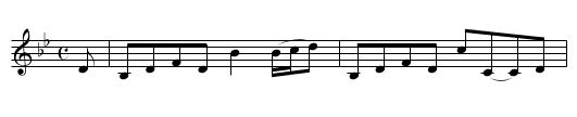 Mrs. Wallace's Reel - staff notation
