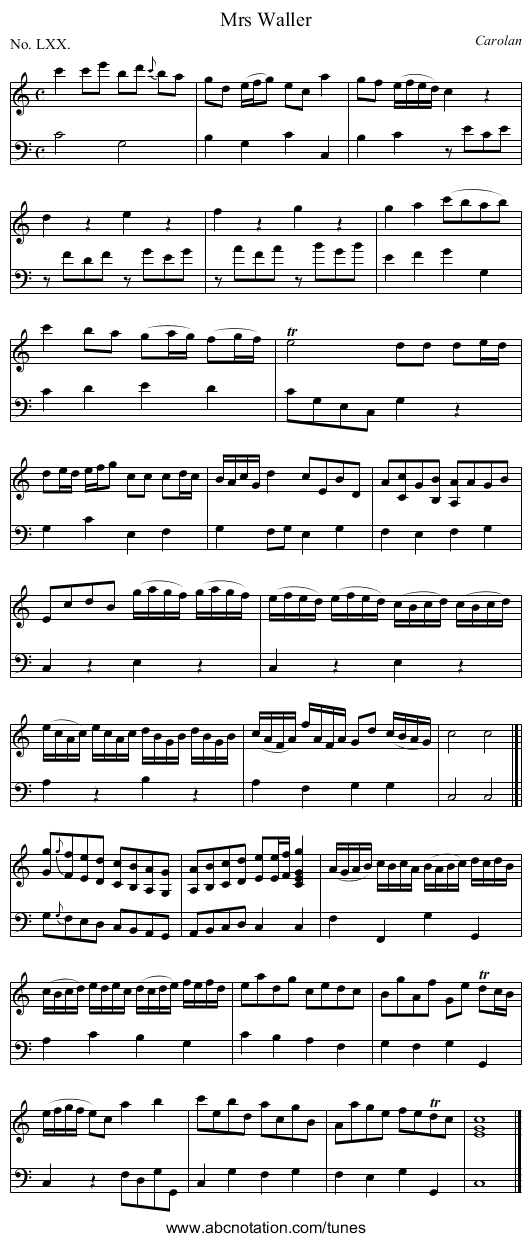Mrs Waller - staff notation