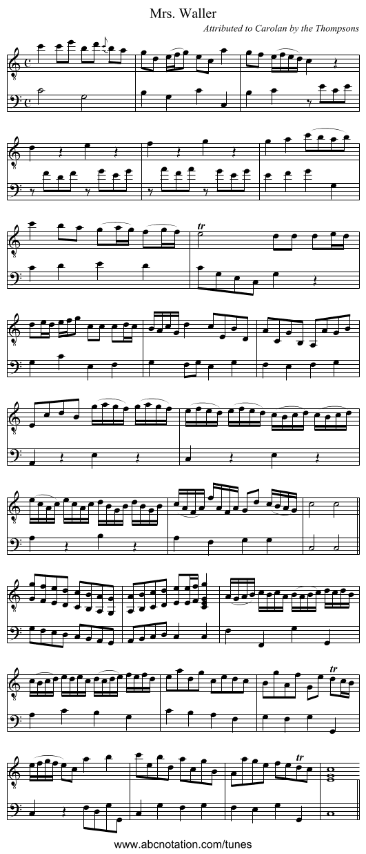 Mrs. Waller - staff notation