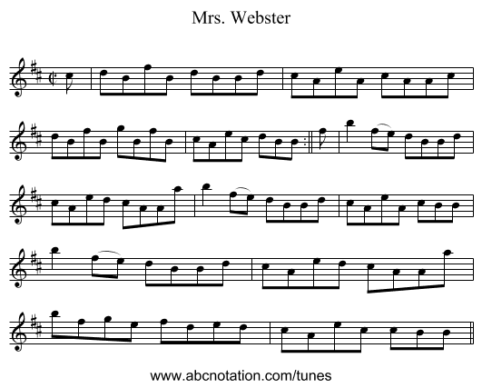 Mrs. Webster - staff notation
