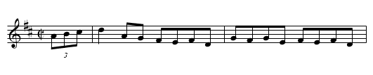 Mrs.Galvin's Fancy - staff notation