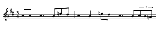 Muá ich denn ins B?chlein baden (3-72), S. 203 - staff notation