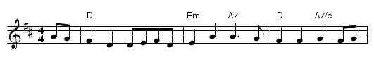 Muddy Water - staff notation