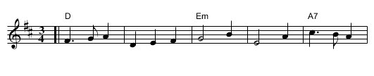 Mudgee Waltz - staff notation