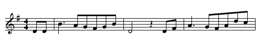 MUEDE KEHRT DER WANDERER ZURUECK - staff notation