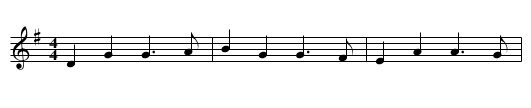 Muffin Man - staff notation