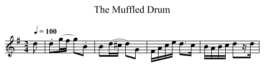 Muffled Drum, The  - staff notation