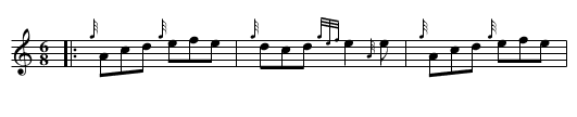 Muieira de Casu - staff notation