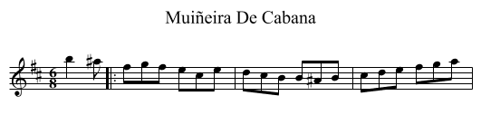 Muiñeira De Cabana - staff notation