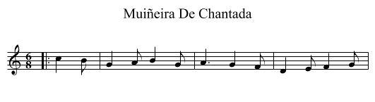 Muiñeira De Chantada - staff notation