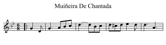 Muiñeira De Chantada - staff notation