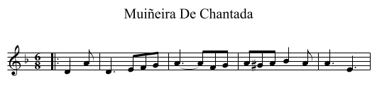 Muiñeira De Chantada - staff notation