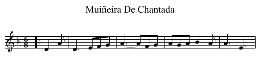 Muiñeira De Chantada - staff notation