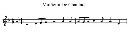 Muiñeira De Chantada - staff notation