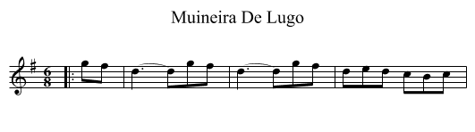 Muineira De Lugo - staff notation